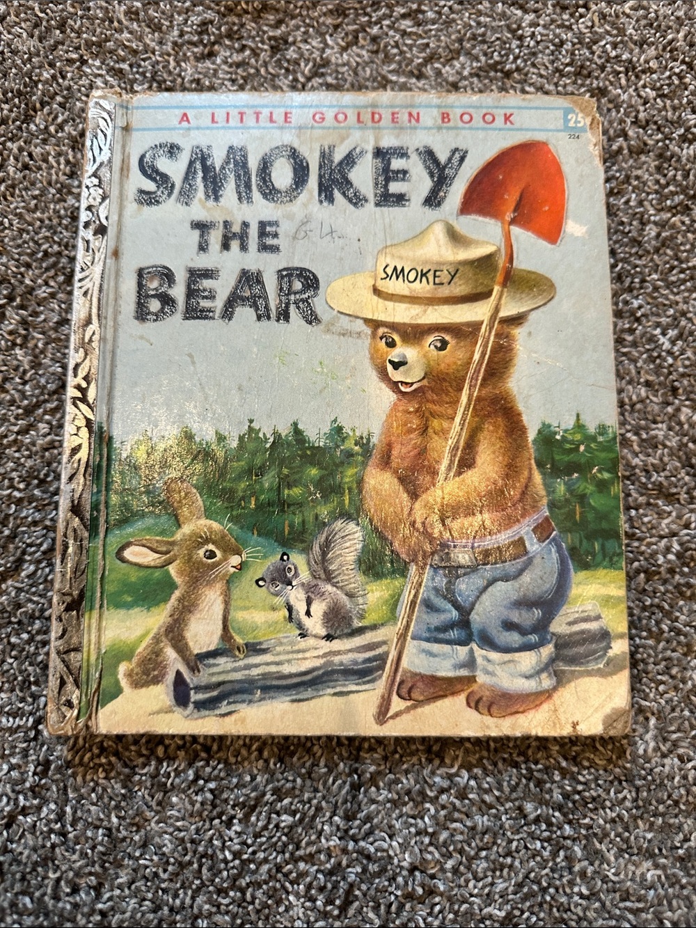 Smokey the Bear Vintage Little Golden Book